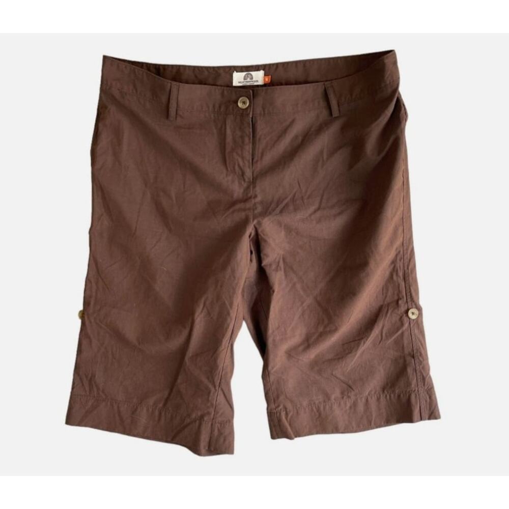 Weatherproof Womens Size 16 Brown Polyester Nylon Shorts
